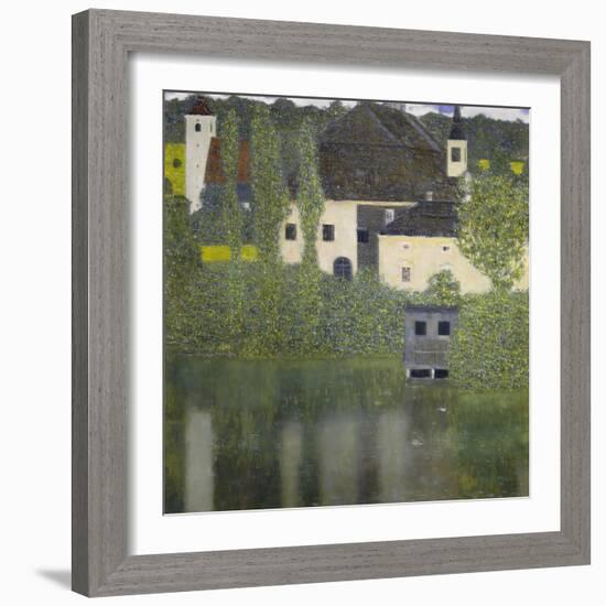 Kammer Castle on Lake Attersee I, 1908-Gustav Klimt-Framed Giclee Print