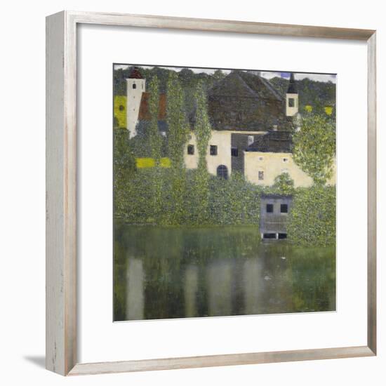 Kammer Castle on Lake Attersee I, 1908-Gustav Klimt-Framed Giclee Print