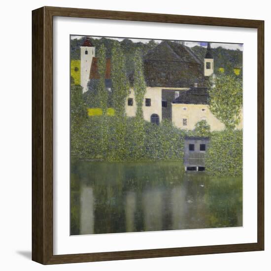 Kammer Castle on Lake Attersee I, 1908-Gustav Klimt-Framed Giclee Print