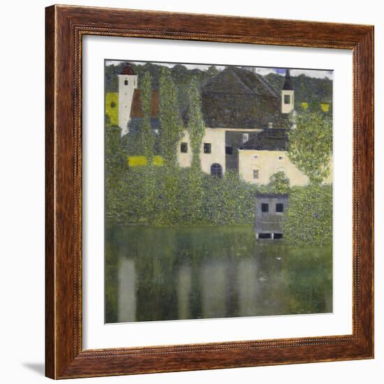 Kammer Castle on Lake Attersee I, 1908-Gustav Klimt-Framed Giclee Print