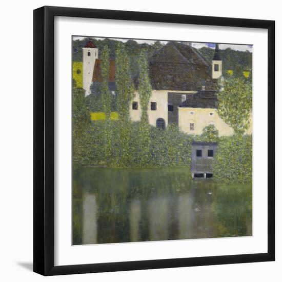 Kammer Castle on Lake Attersee I, 1908-Gustav Klimt-Framed Giclee Print