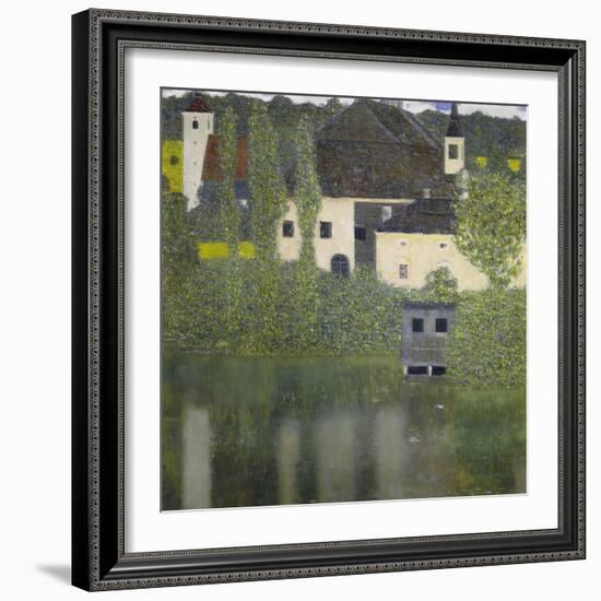 Kammer Castle on Lake Attersee I, 1908-Gustav Klimt-Framed Giclee Print