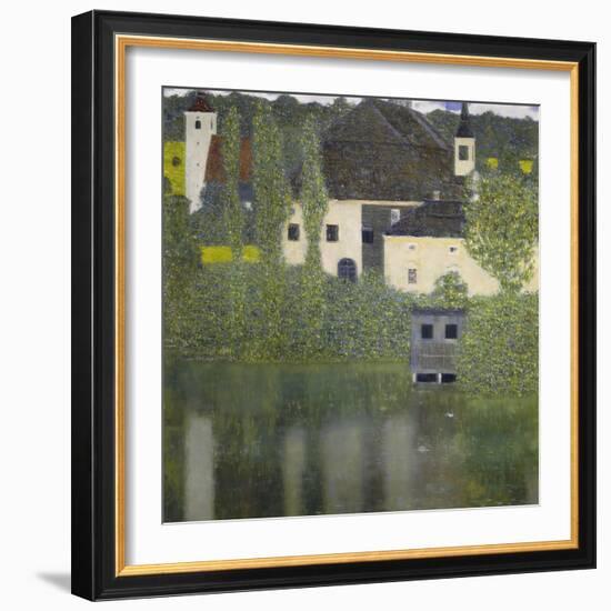 Kammer Castle on Lake Attersee I, 1908-Gustav Klimt-Framed Giclee Print