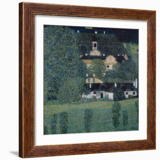 Kammer Castle on Lake Attersee Ii, 1909 (Oil on Canvas)-Gustav Klimt-Framed Giclee Print