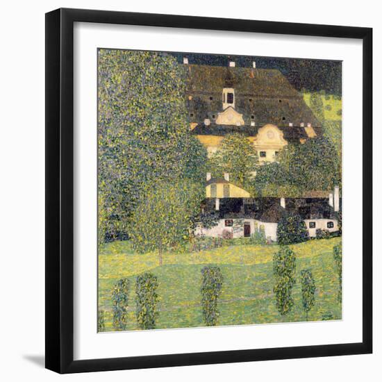 Kammer Castle on Lake Attersee II, 1909-Gustav Klimt-Framed Giclee Print