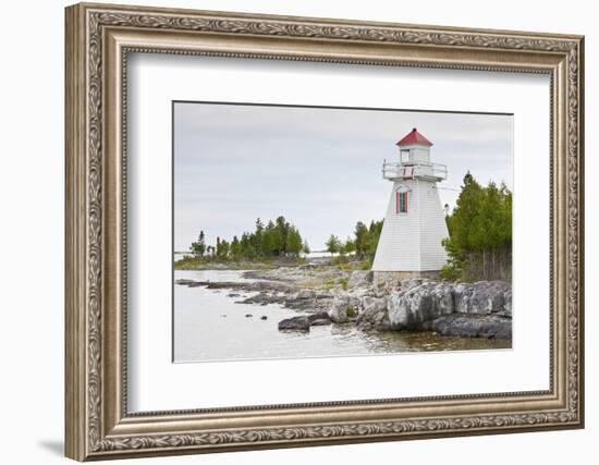 Kanada, Ontario, Manitoulin Island, South Baymouth, Lake Huron-Rainer Mirau-Framed Photographic Print