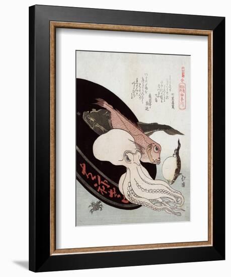 Kanagawa-Totoya Hokkei-Framed Giclee Print