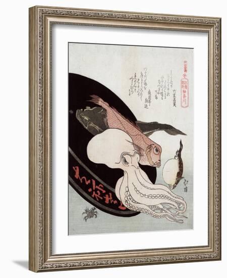 Kanagawa-Totoya Hokkei-Framed Giclee Print