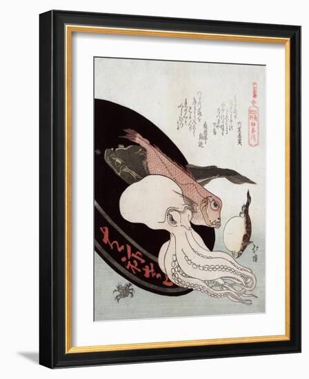 Kanagawa-Totoya Hokkei-Framed Giclee Print