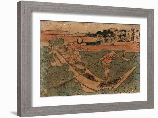 Kanagawa-Katsushika Hokusai-Framed Giclee Print