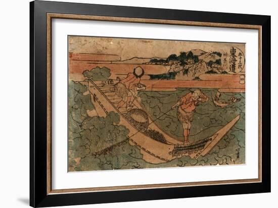 Kanagawa-Katsushika Hokusai-Framed Giclee Print