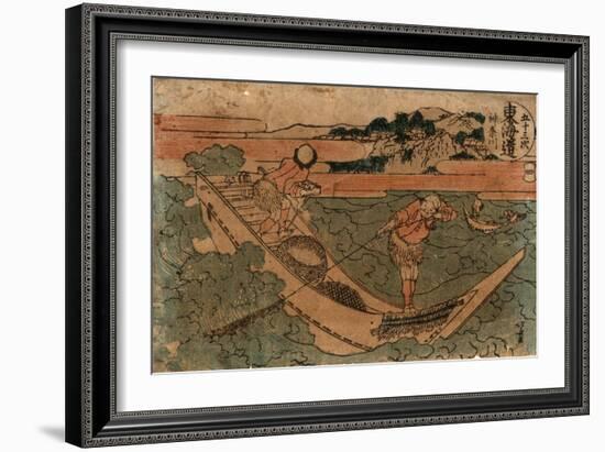 Kanagawa-Katsushika Hokusai-Framed Giclee Print