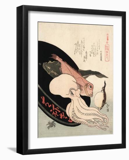 Kanagawa-Toyota Hokkei-Framed Giclee Print