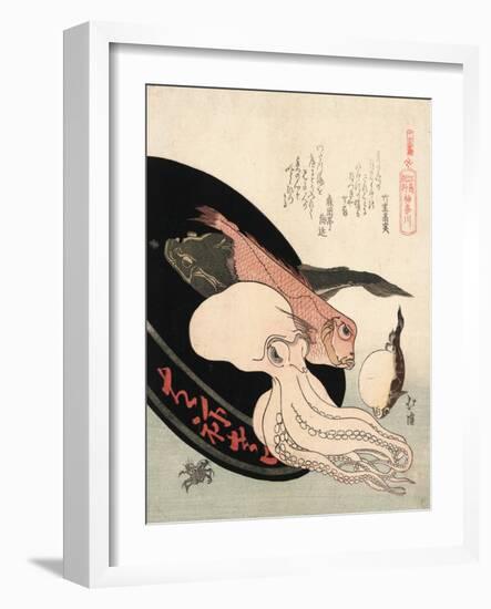 Kanagawa-Toyota Hokkei-Framed Giclee Print