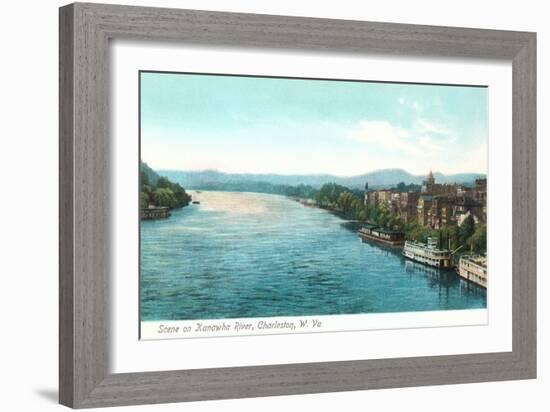 Kanawha River, Charleston, West Virginia-null-Framed Art Print