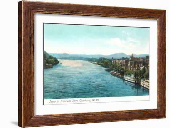 Kanawha River, Charleston, West Virginia-null-Framed Art Print
