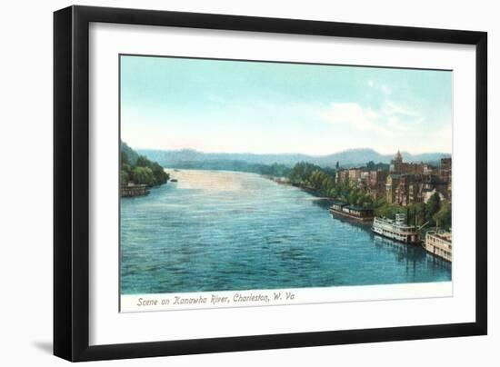 Kanawha River, Charleston, West Virginia-null-Framed Art Print