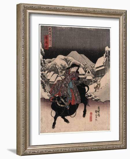 Kanbara-Utagawa Toyokuni-Framed Giclee Print