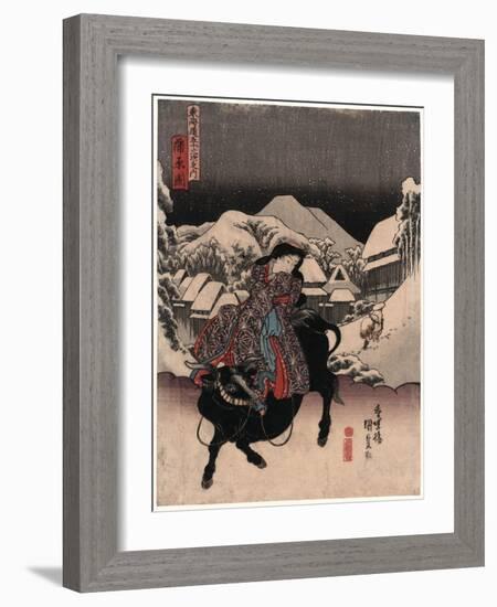 Kanbara-Utagawa Toyokuni-Framed Giclee Print