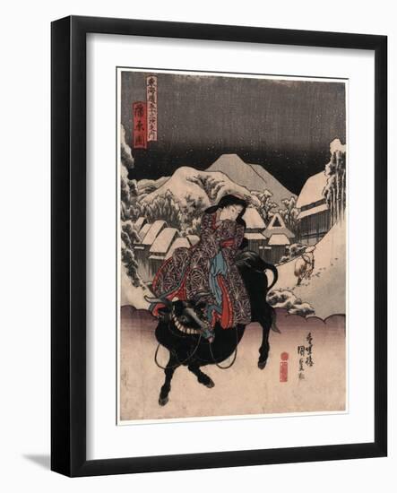 Kanbara-Utagawa Toyokuni-Framed Giclee Print