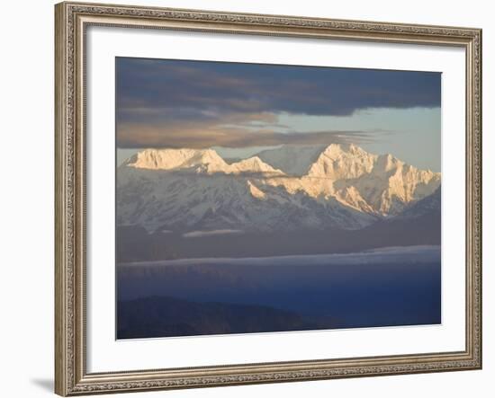 Kanchenjunga, Bhanu Bhakta Sarini, Observation Hill, Darjeeling, West Bengal, India-Jane Sweeney-Framed Photographic Print