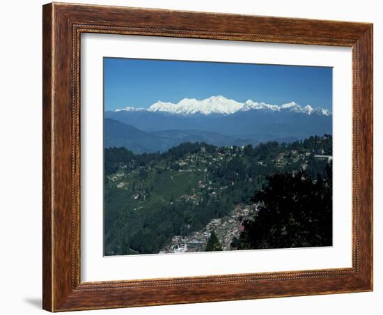 Kanchenjunga Massif Seen from Tiger Hill, Darjeeling, West Bengal State, India-Tony Waltham-Framed Photographic Print