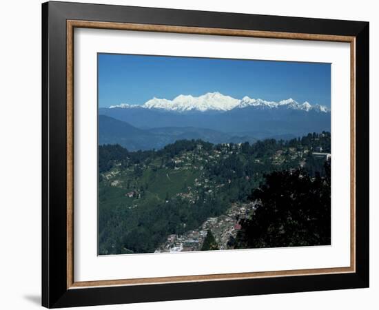 Kanchenjunga Massif Seen from Tiger Hill, Darjeeling, West Bengal State, India-Tony Waltham-Framed Photographic Print