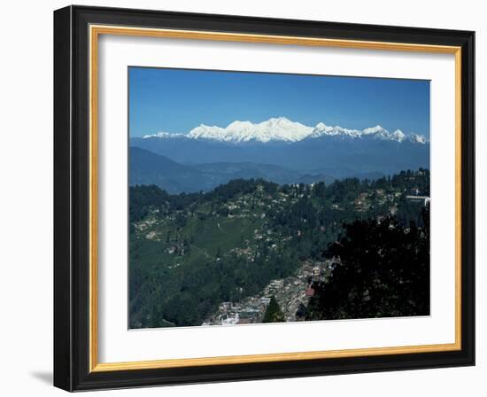 Kanchenjunga Massif Seen from Tiger Hill, Darjeeling, West Bengal State, India-Tony Waltham-Framed Photographic Print