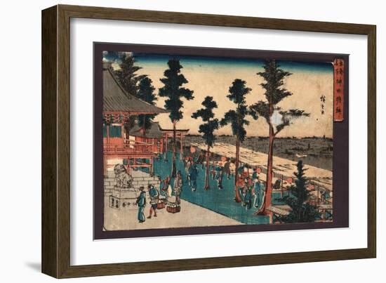 Kanda Myojin-Utagawa Hiroshige-Framed Giclee Print