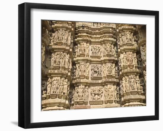 Kandariya Mahadeva Temple, Largest of the Chandela Temples, Khajuraho, Madhya Pradesh State, India-Tony Waltham-Framed Photographic Print