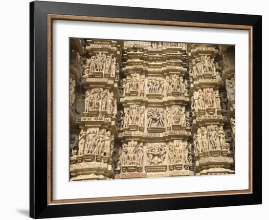 Kandariya Mahadeva Temple, Largest of the Chandela Temples, Khajuraho, Madhya Pradesh State, India-Tony Waltham-Framed Photographic Print