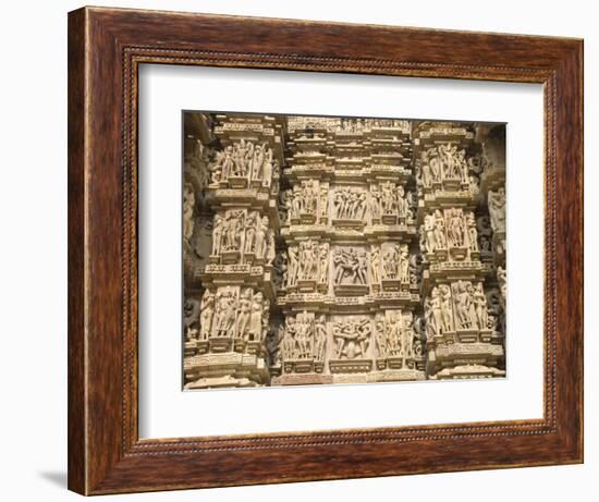 Kandariya Mahadeva Temple, Largest of the Chandela Temples, Khajuraho, Madhya Pradesh State, India-Tony Waltham-Framed Photographic Print