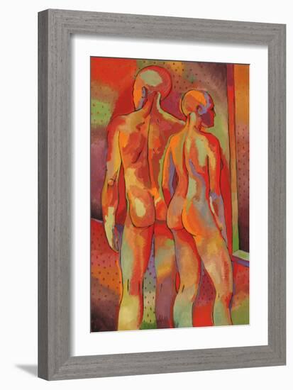 Kandinsky's Dancers I-John Newcomb-Framed Giclee Print