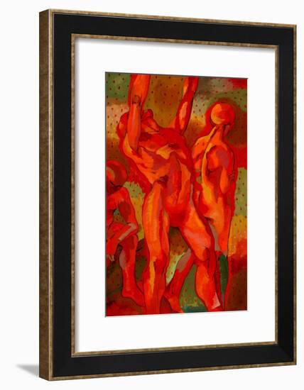 Kandinsky's Dancers II-John Newcomb-Framed Giclee Print