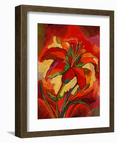 Kandinsky's Day Lily-John Newcomb-Framed Giclee Print