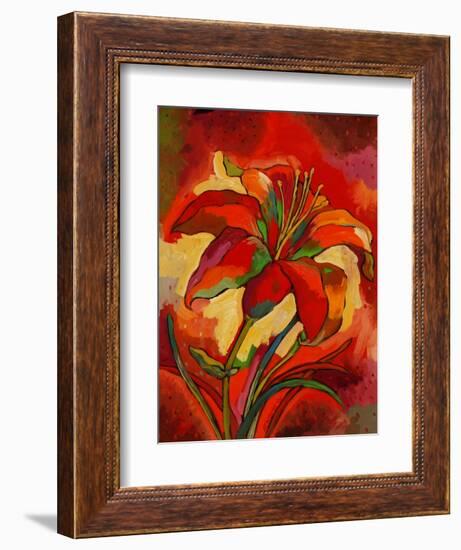 Kandinsky's Day Lily-John Newcomb-Framed Giclee Print