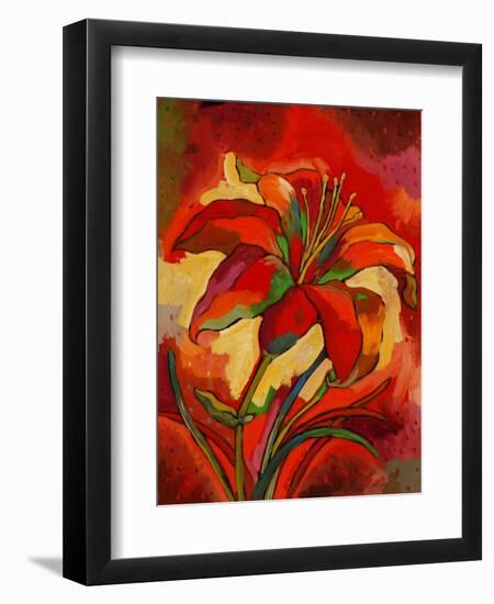 Kandinsky's Day Lily-John Newcomb-Framed Giclee Print