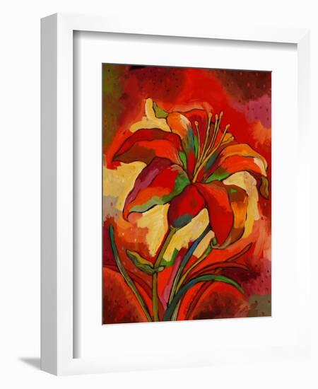 Kandinsky's Day Lily-John Newcomb-Framed Giclee Print