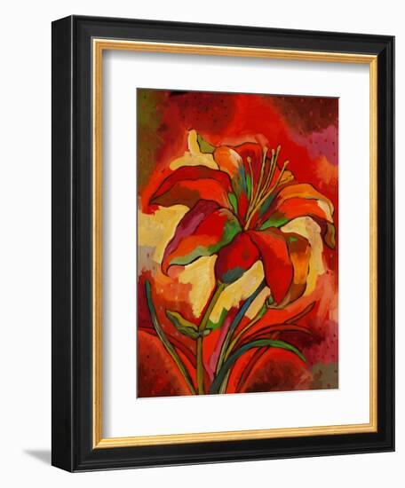 Kandinsky's Day Lily-John Newcomb-Framed Giclee Print