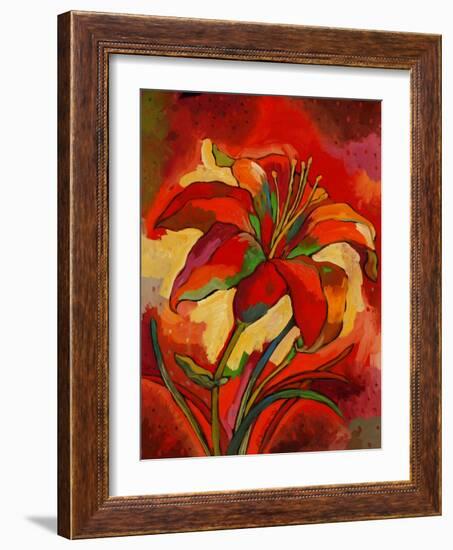 Kandinsky's Day Lily-John Newcomb-Framed Giclee Print