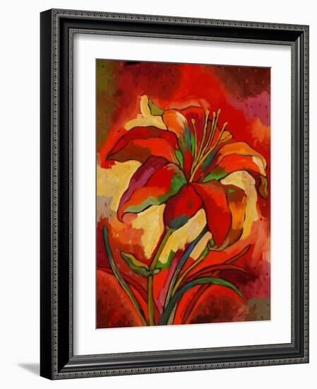 Kandinsky's Day Lily-John Newcomb-Framed Giclee Print