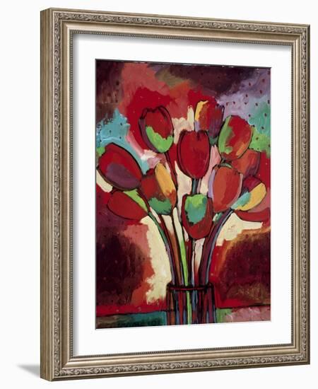 Kandinsky's Tulips-John Newcomb-Framed Giclee Print