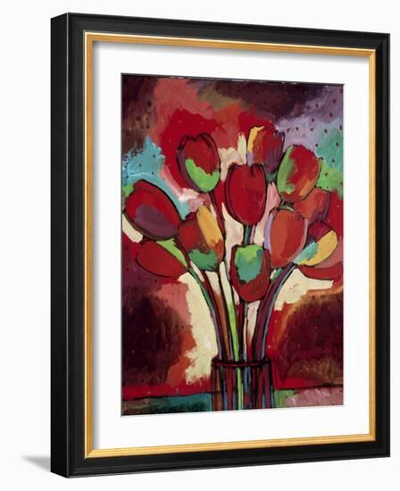 Kandinsky's Tulips-John Newcomb-Framed Giclee Print