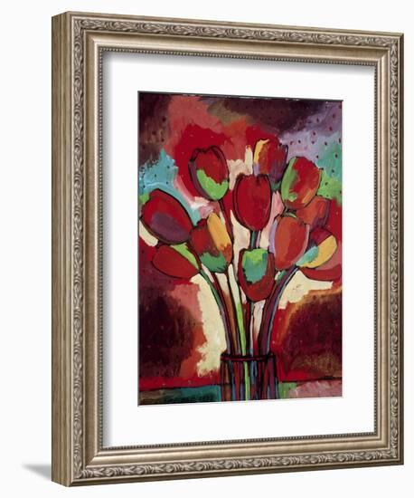 Kandinsky's Tulips-John Newcomb-Framed Giclee Print