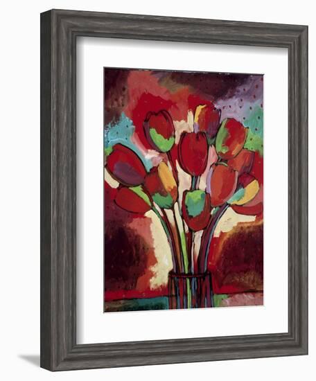 Kandinsky's Tulips-John Newcomb-Framed Giclee Print