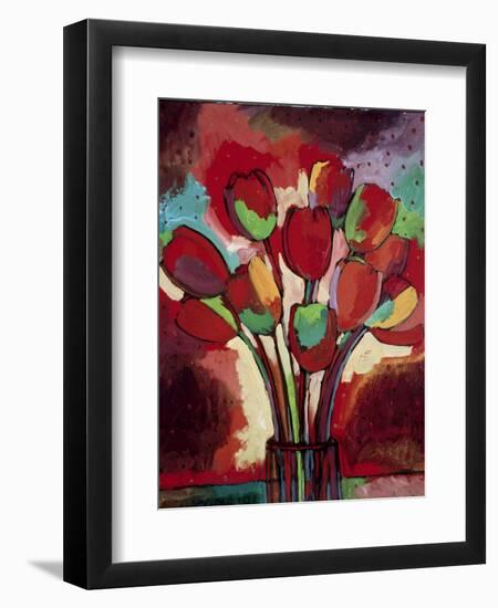 Kandinsky's Tulips-John Newcomb-Framed Giclee Print