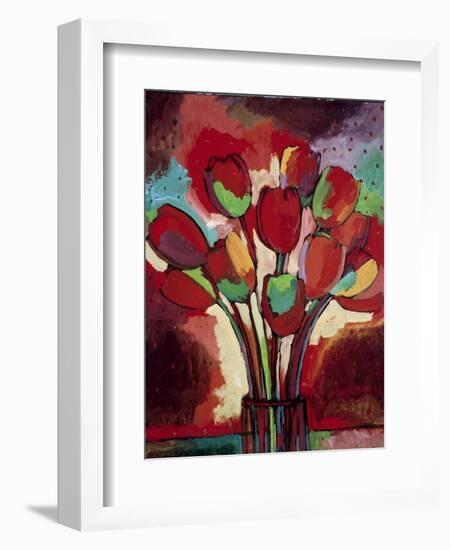 Kandinsky's Tulips-John Newcomb-Framed Giclee Print