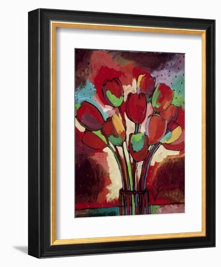 Kandinsky's Tulips-John Newcomb-Framed Giclee Print