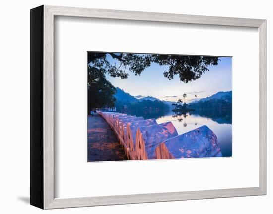 Kandy Lake and the Clouds Wall (Walakulu Wall) at Sunrise-Matthew Williams-Ellis-Framed Photographic Print