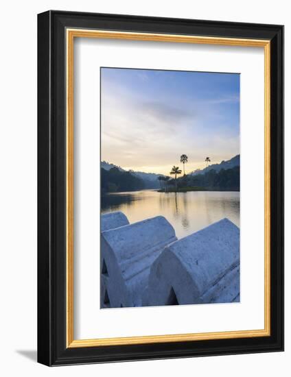 Kandy Lake at Sunrise-Matthew Williams-Ellis-Framed Photographic Print